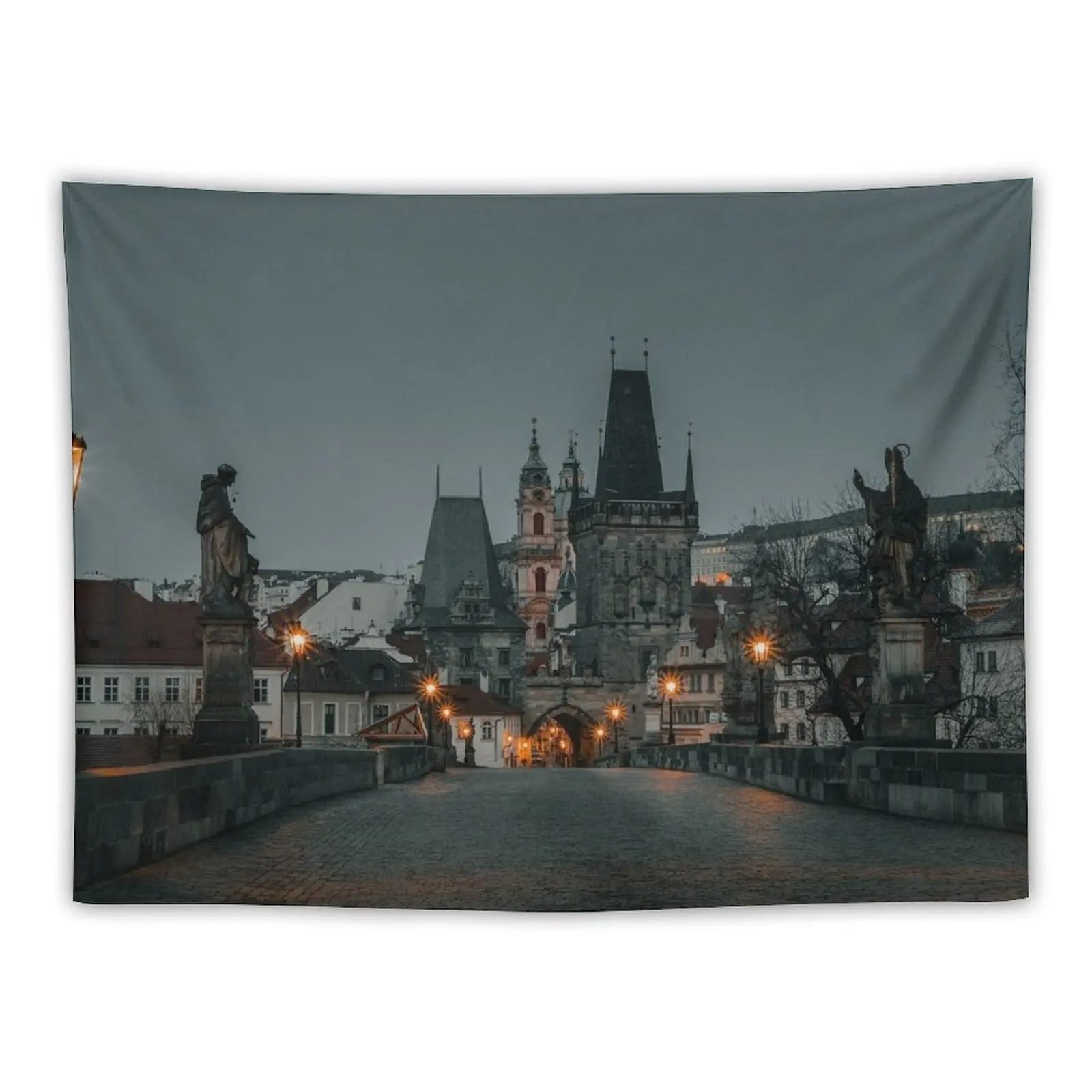 

Spooky Prague Tapestry Bathroom Decor Decorative Wall Murals Tapestry