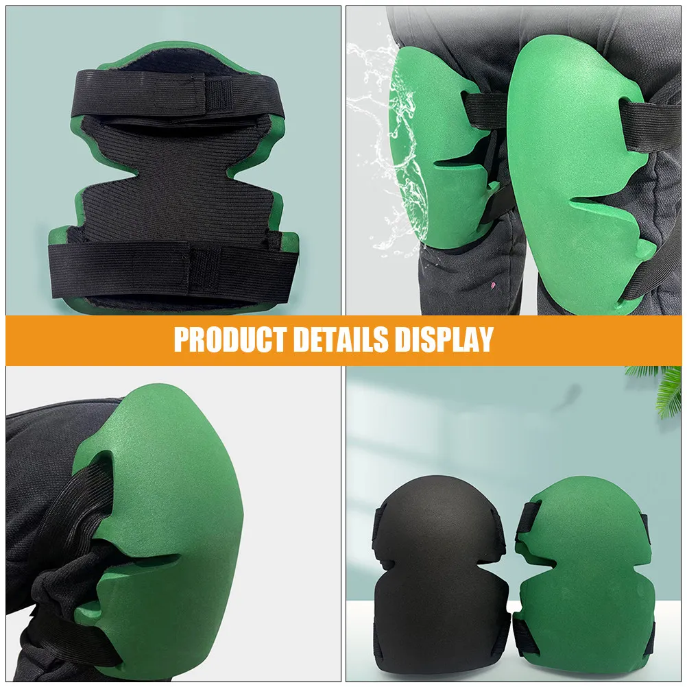 1Pair Sports Knee Pads Eva Cushioned Protective Pads Non-Slip for Outdoor Activities Garden Construction Cleaning