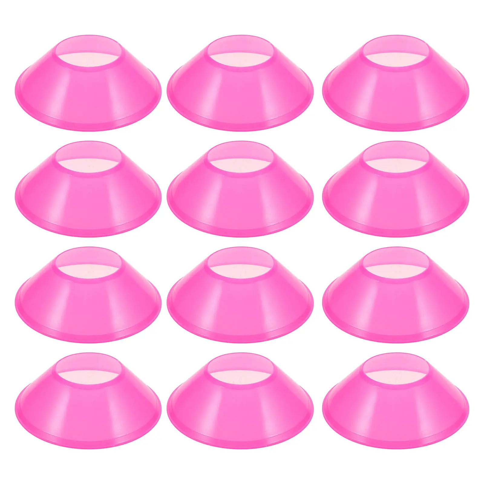 

20 шт. розовых конусов для тренировок по футболу, 12,5 см, маленькие пластиковые диски для отработки ловкости, оборудование для занятий футболом, баскетболом, катанием на коньках и другими видами спорта