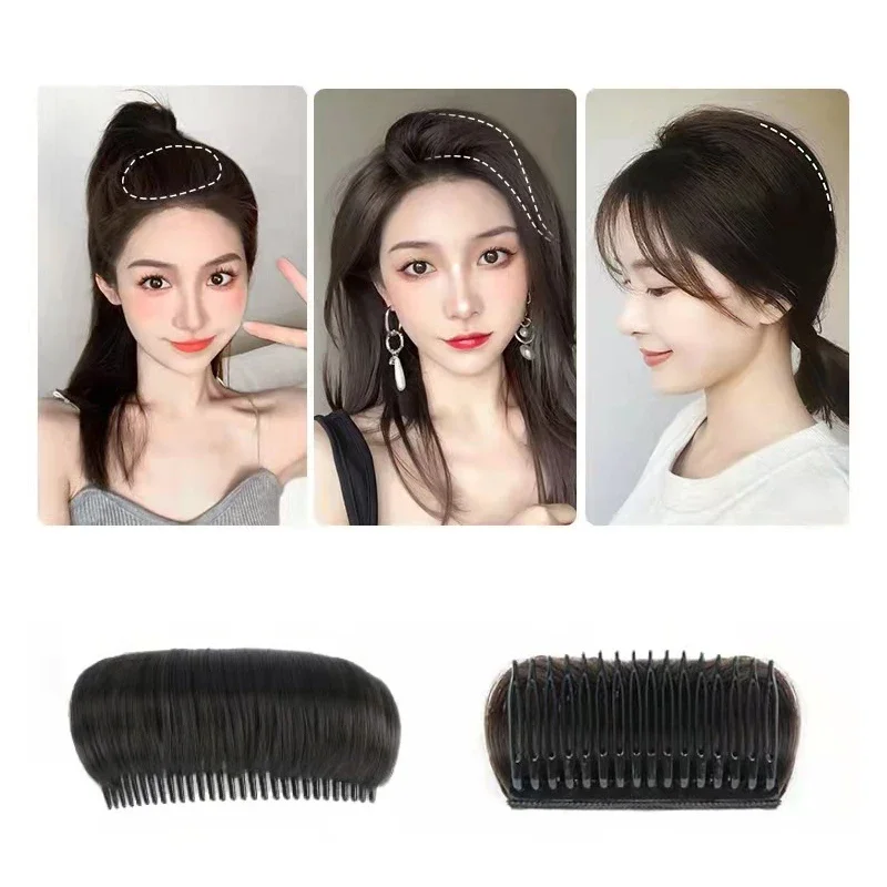Invisible Fluffy Hair Pad Sponge Clip Puff Hair Head Cushion Bun Bump It Up Volume Hair Base for Women Girls Hair Accessory 1pcs