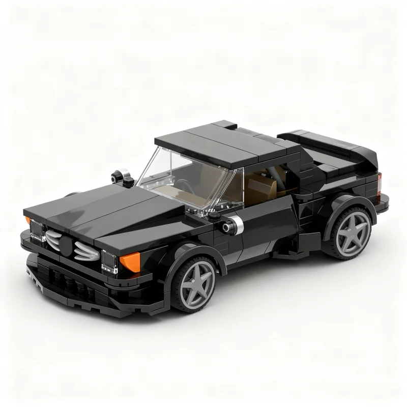 308 個 MOC シティ チャンピオンズ メルセデス SLC ターボ モデル ビルディング ブロック 建設 クリスマス ギフト おもちゃ ブリック 誕生日