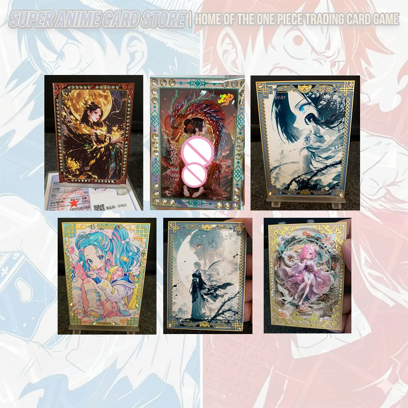 Japanese Anime ONE PIECE  Metal Holo Cards SA ZP SV BT  Nefertari D. Vivi Nico Robin Shirahoshi Vinsmoke Reiju Collectible Cards
