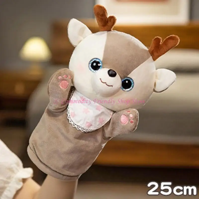 

85AE Plush Animal Figure Hand Puppet Toy for Kids Interactive Play Encourages Creativity and Pretend Play Storytelling Fun