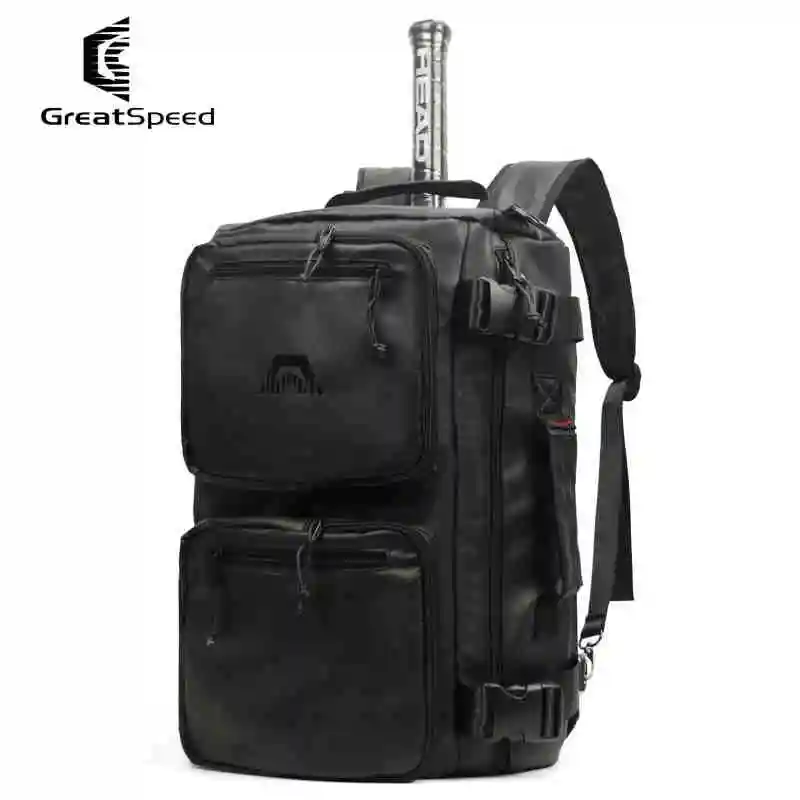 GreatSpeed Tennis Bag Multifunction 800DPVB Waterproof Tennis Squash Racket Backpack Shoulder Bags Shoes Clothing Handbag 3 Uses