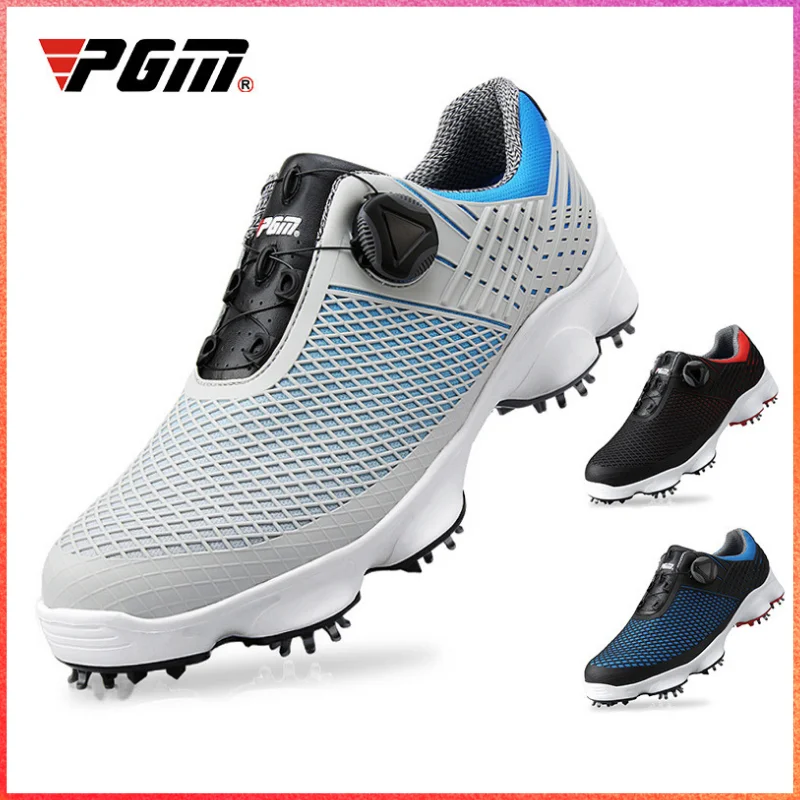 PGM Long Spikes Men Golf Shoes Professional Golf Shoes Men Luxury Golf Sneakers Light Weight Golfing Footwears