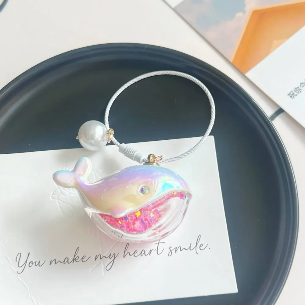 Leuke Walvis Dolfijn Sleutelhanger Marine Animal Doll Kawaii Sleutelhanger Voor Autosleutelhanger Accessoires Vrouwen Paar Tas Sieraden