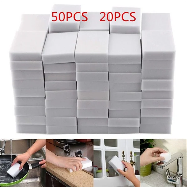 20 Pcs Household Cleaning Sponges Wet Wipes Natural Dusting Kitchen Dish Cleaner Washing