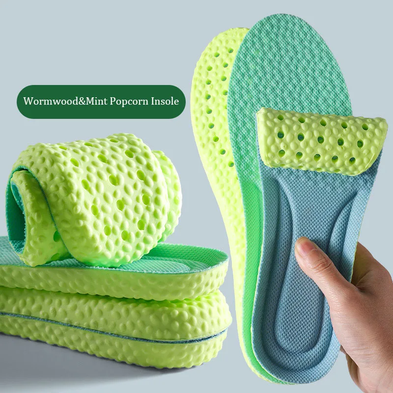 

Sports Insoles for Shoes Wormwood Mint Massage Insole Elastic Running Baskets Shoe Pads Arch Support Orthopedic Inserts Unisex