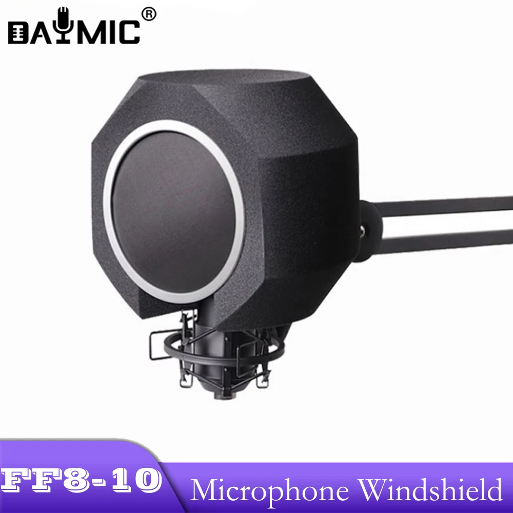 

Factory Studio Recording Microphone Vocal Booth Soundproof Isolation Shield Pop Filter Acoustic Windscreen Foam Cover