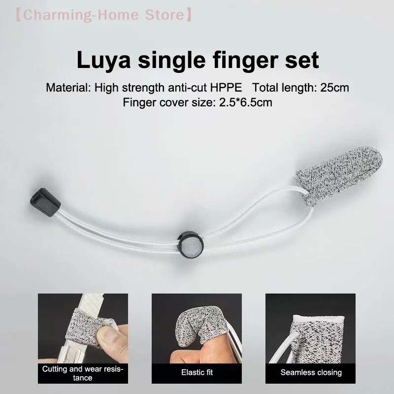【M】Anti-Cut Fishing Finger Protector, Single Finger Glove Cover for Casting Control, Outdoor Fishing Accessories for Angler
