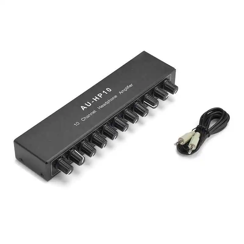 More than 10 Channels of Output Audio Music Distributor, 10 Channels of Stereo Headphone Amplifier, One to Many