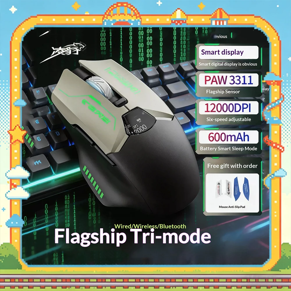 lingbao-m8-ワイヤレスゲーミングマウス-インテリジェントディスプレイ画面-paw3311センサー-12000dpiマウス-fps-valorant-pcゲーマー向け