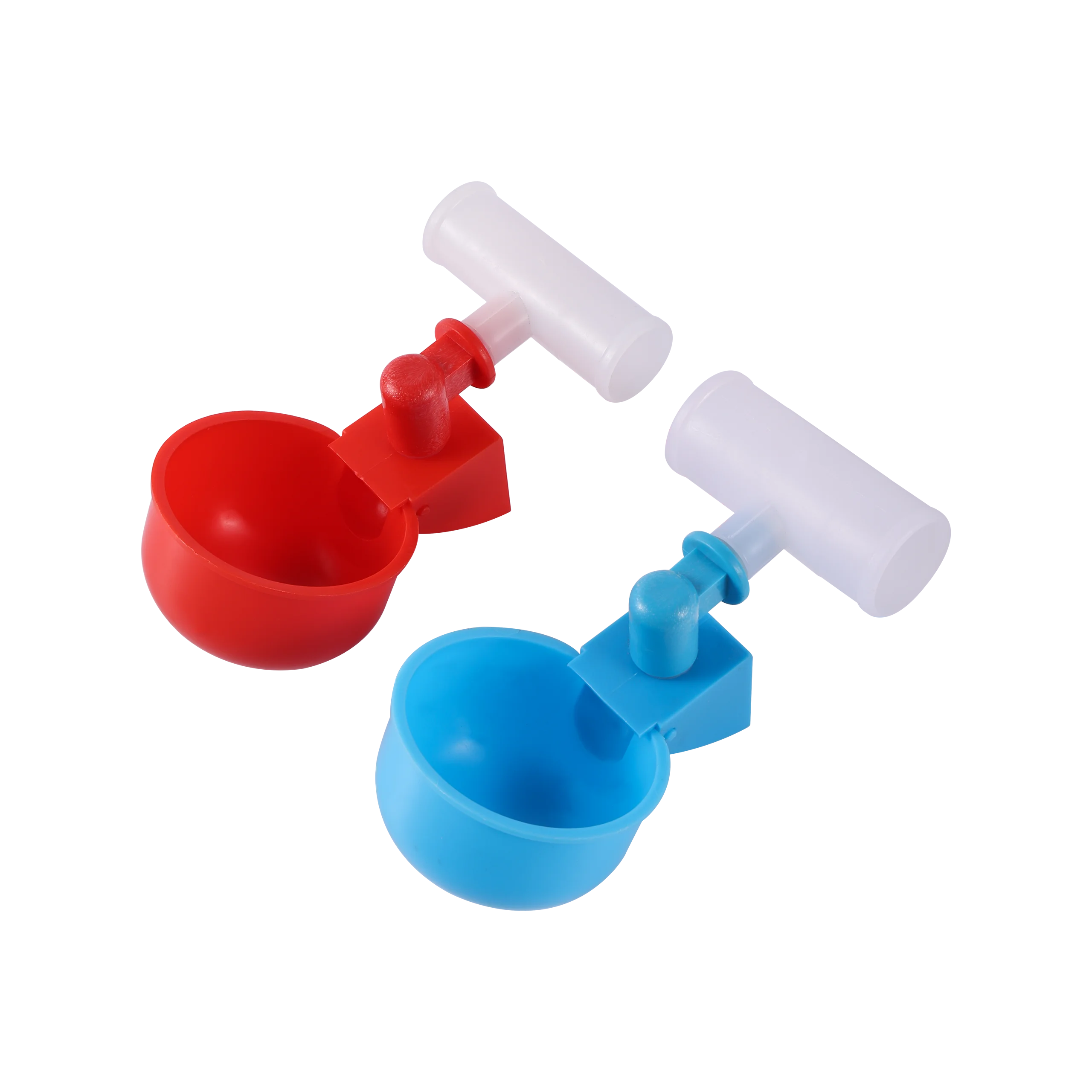 

30 Pcs Automatic Drinking Cups for Birds ID 20/25mm Tee Bird Farm Pigeon Feeder Hanging Cup Drinking Water System