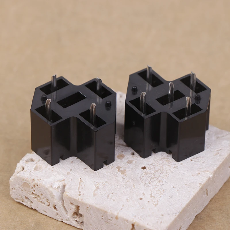 سيارة السيارات 40A 5 دبوس SPDT التتابع موصل مقبس محول السيارات لوحة دارات مطبوعة قاعدة تثبيت حامل مع محطات 6.3 مللي متر