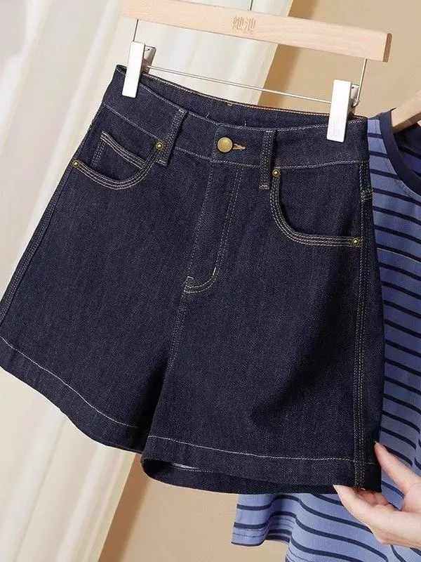 

High Waist Wide Leg Jeans orts Women's Retro Wa Slimming Casual Summer Faion plus Size Blue Denim orts