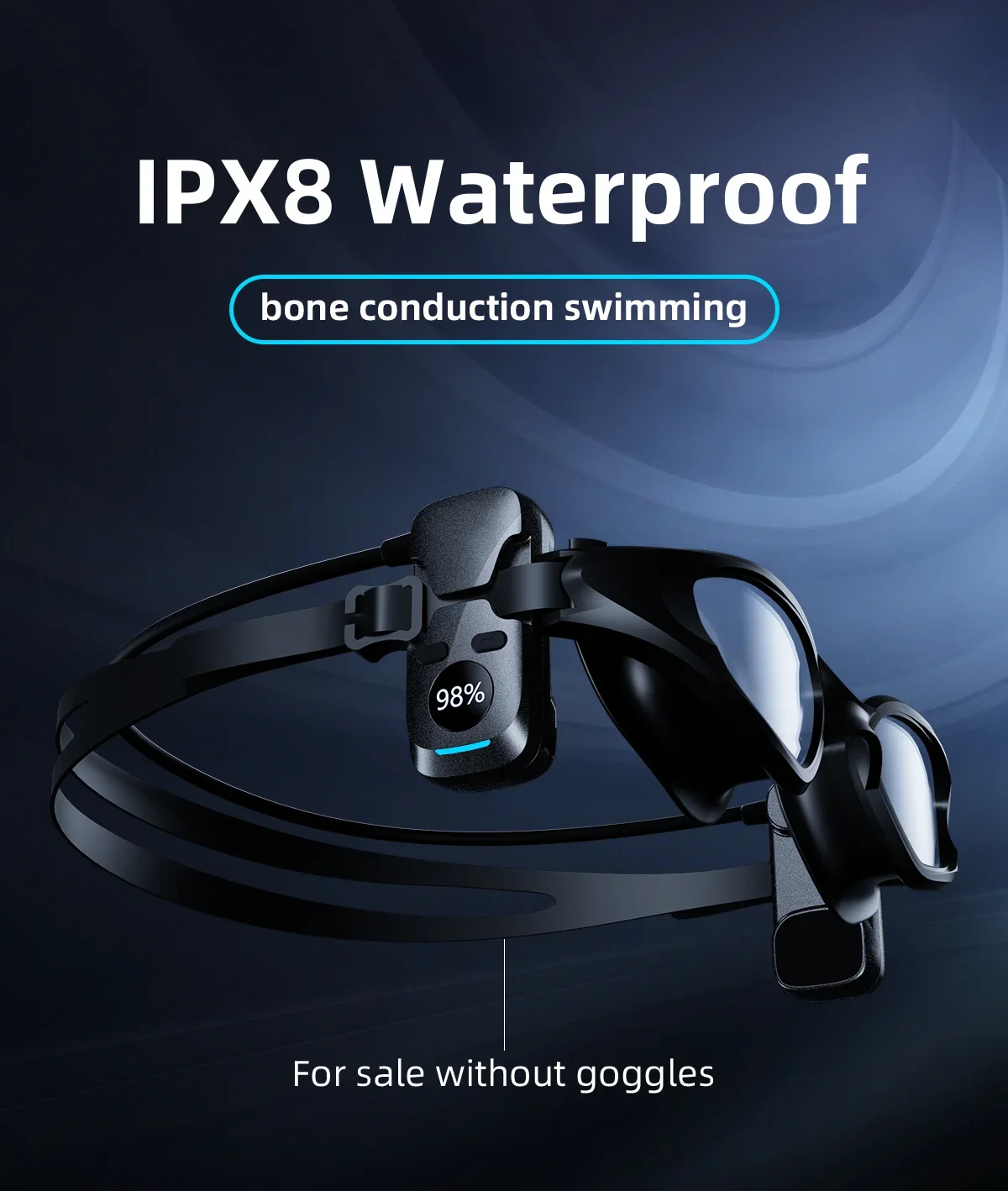 New Arrival electronics 2023 Trending Amazon Swimming sports Headset Bone Conduction Headphone ipx8 Waterproof with MP3 memory