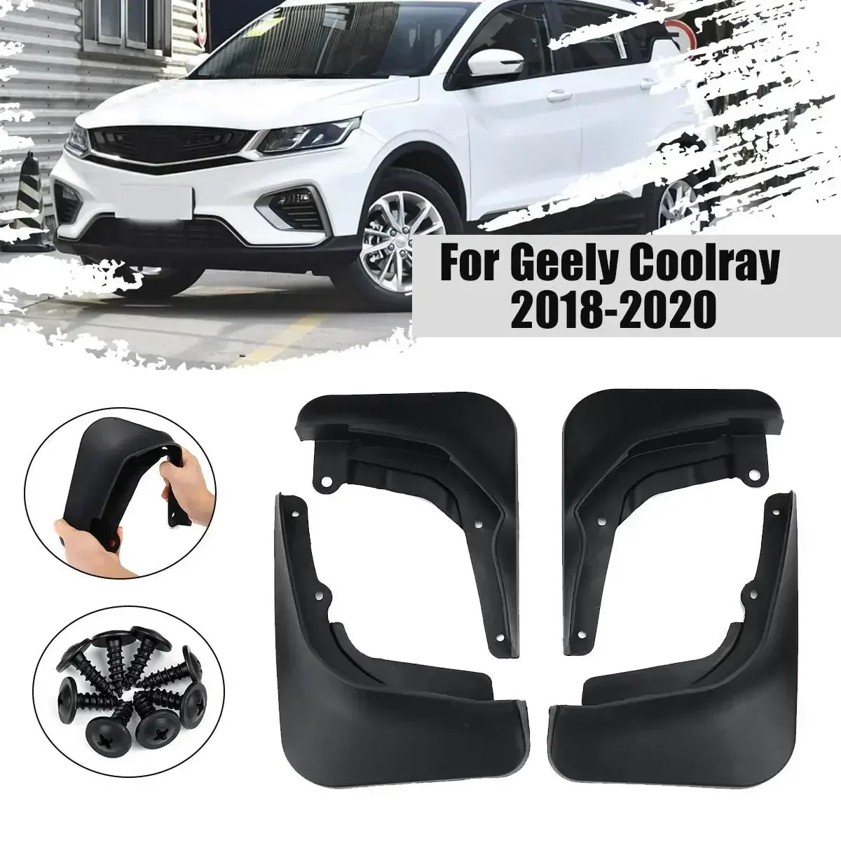 Mud Flaps For Geely Coolray 2018 2019 2020 Car Mudguard Mudguards Mud Flap Splash Guards Fender Mudflaps Car Accessories