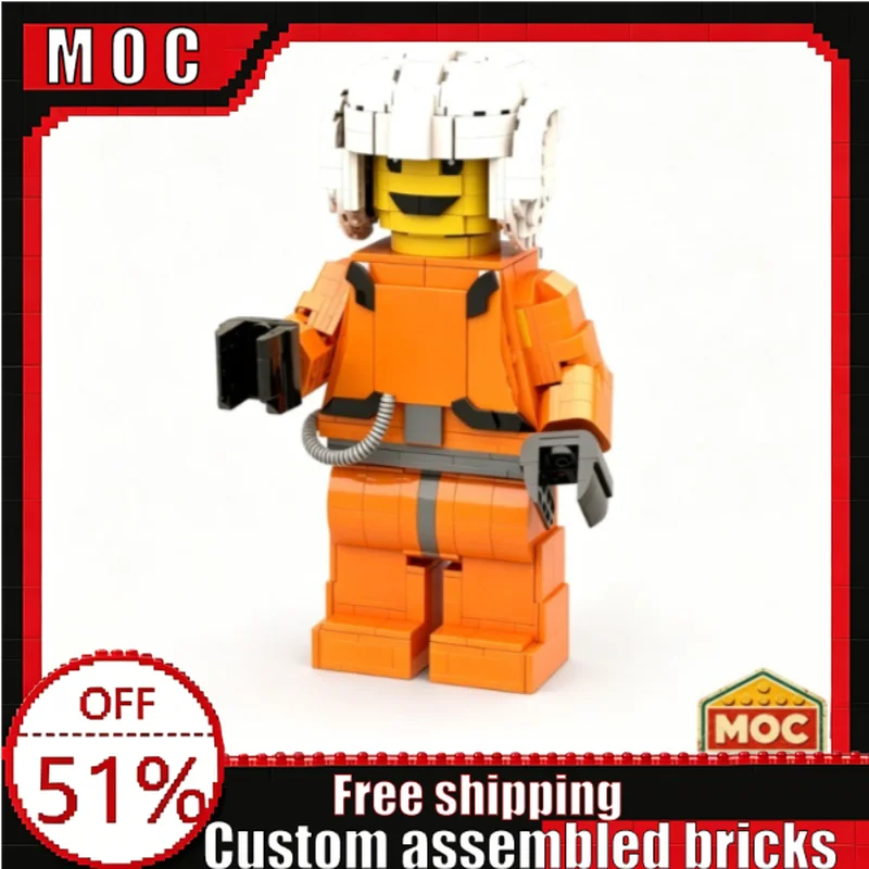 

961 PCS MOC Brave Space Warrior Character Building Blocks Model DIY Assembly Educational Toy Creative Collection Birthday Gifts