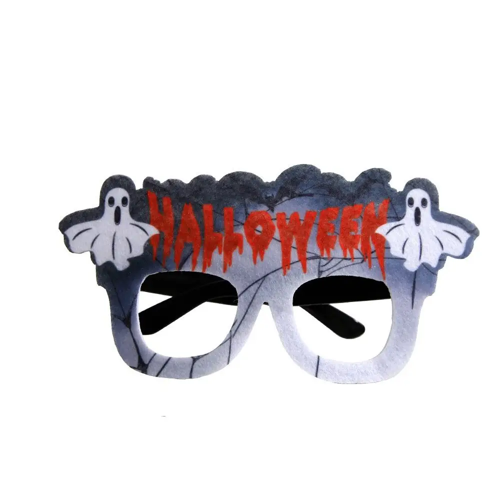 Creative Bats Halloween Eyeglasses Frame Pumpkins Cosplay Props Ghost Funny Glasses Paper Halloween Cosplay Props Kids
