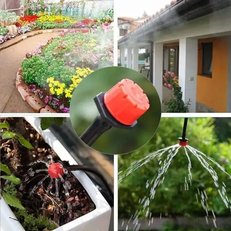 Drip Irrigation System Automatic Watering Garden Hose Micro Drip Watering Kits Adjustable Nozzle Garden Supplies System Water