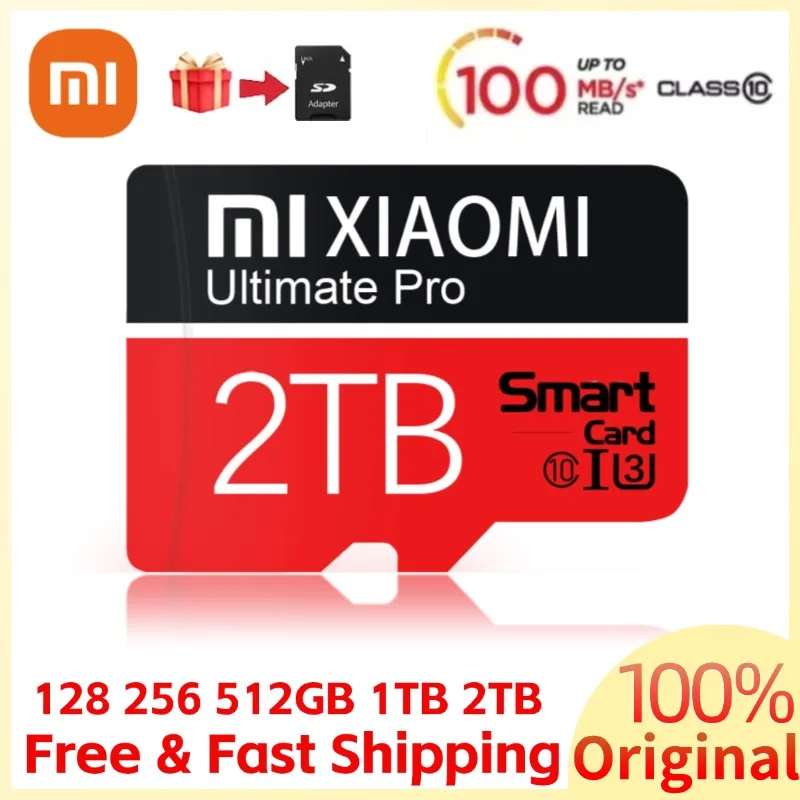 Xiaomi 2TB Geheugenkaart 1TB Mini SD-kaart 512GB A2 Hoge Snelheid 128GB U3 Micro TF Sd-kaart 256GB TF-kaart Voor Nintendo Switch Telefoon PC