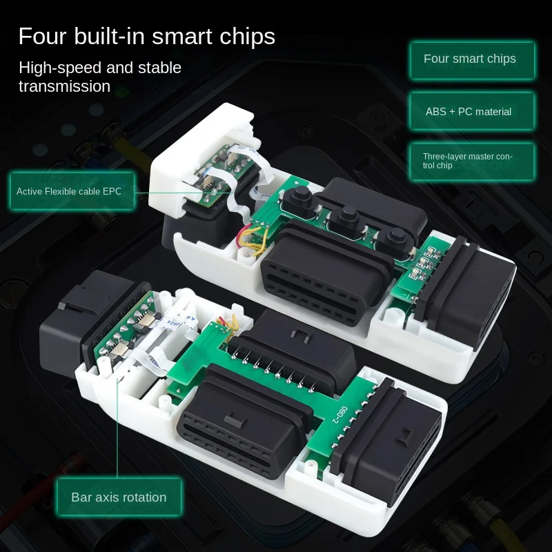 Obd2 One Divided into Two Adapter Cable Extension Cable Car  Expansion  16 Pin Core Cable Seperater One Minute Three Plug