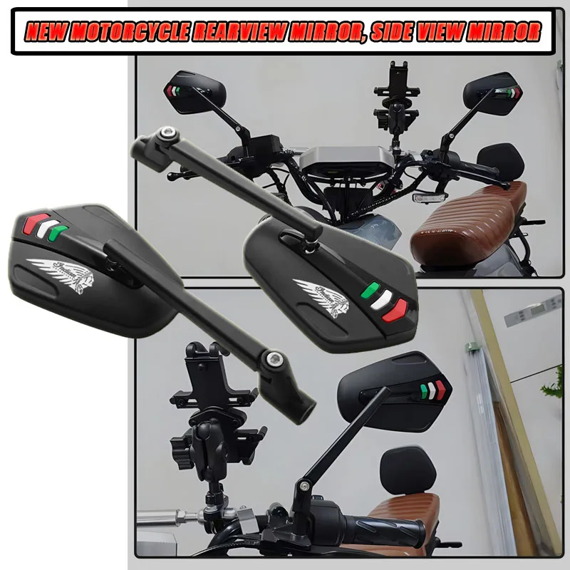 

For Indian FTR 1200 S FTR1200 Carbon / Rally Chief VINTAGE Scout New Motorcycle Rearview Mirror, Side View Mirror