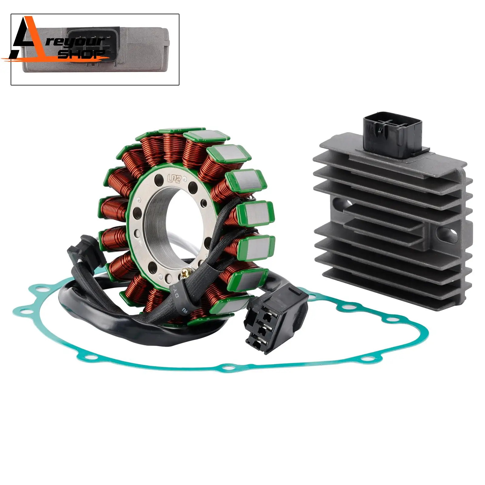 

Areyourshop Stator & Regulator Rectifier Gasket for Kawasaki Z800 ZR800 2013 2014 2015 2016