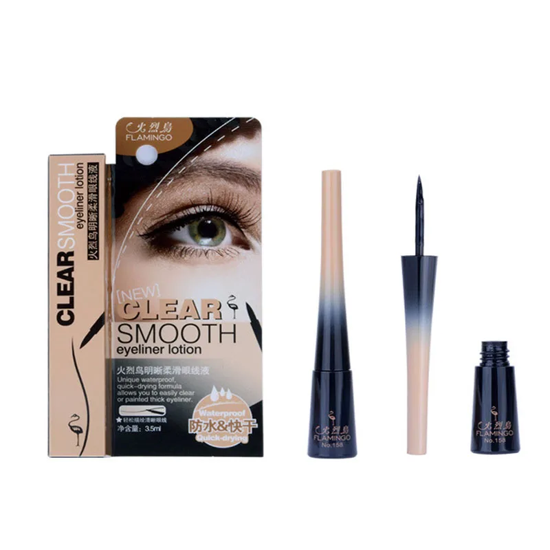 3,5 ml Flamingo Clear Smooth Eyeliner Lotion Einzigartiges wasserfestes, schnell trocknendes Make-up, flüssiges, dickes Eyeliner-Make-up