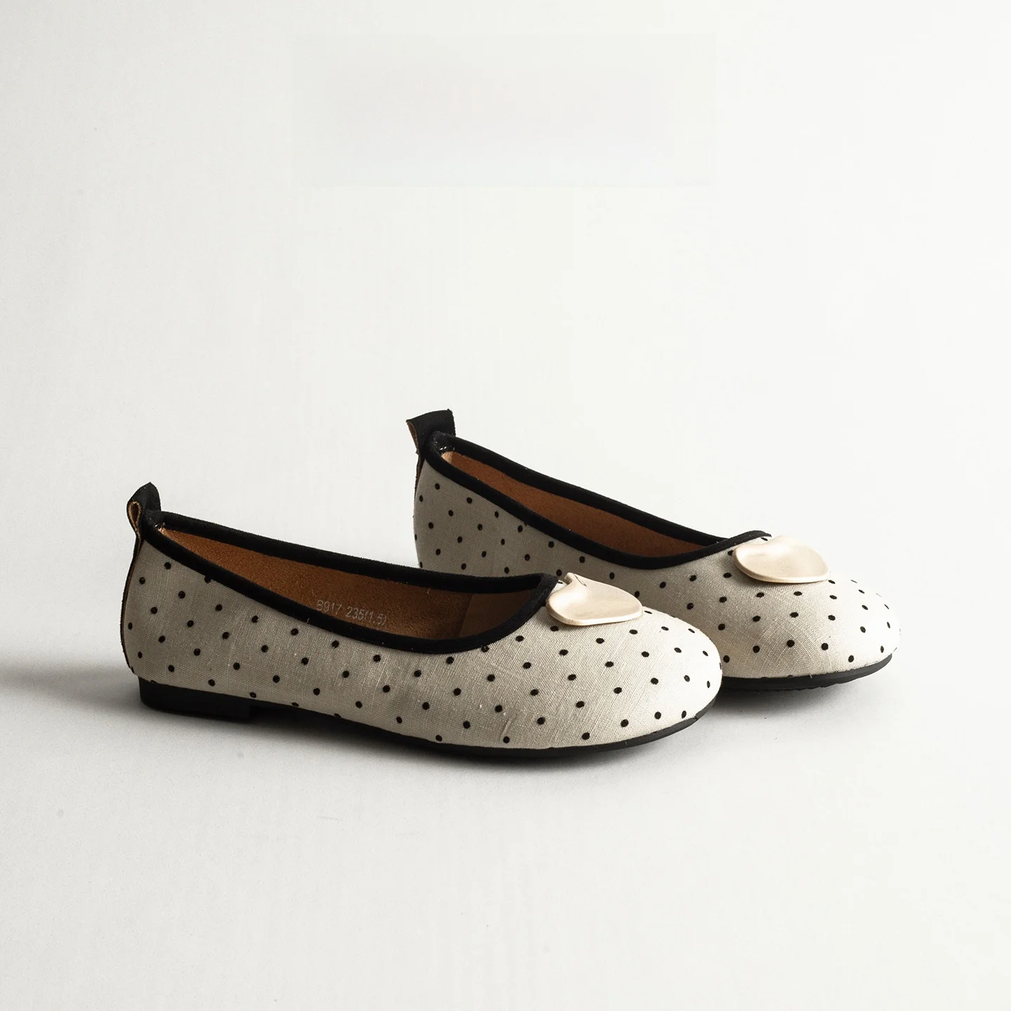 Ballet Flat Mary Jane Shoes Women's Polka Dot round Head Low Cut Grandmother Shoes Flat Bottom Outdoor Wear Fairy Style