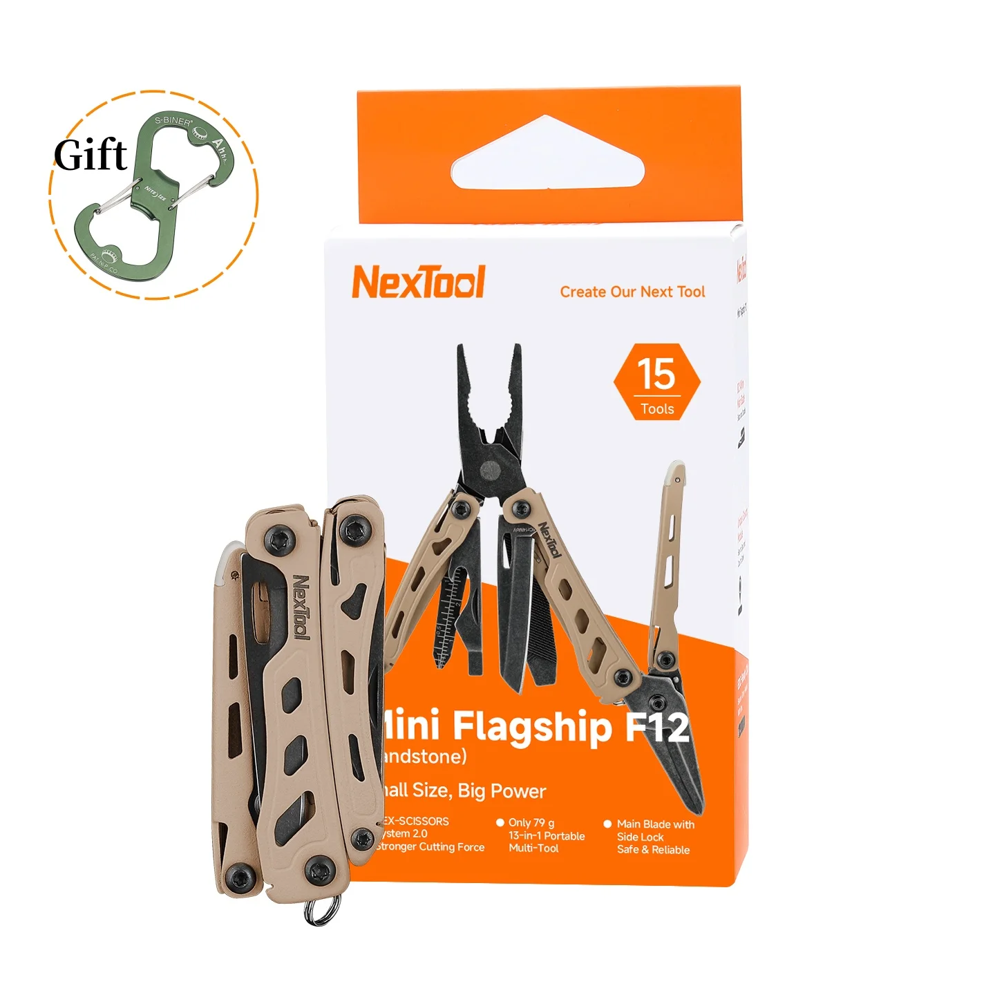 NexTool 15 in 1 F12 Multitool Tang Opvouwbare EDC Handgereedschap Schroevendraaier Vijl Schaar Flessenopener Voor Buitengebruik
