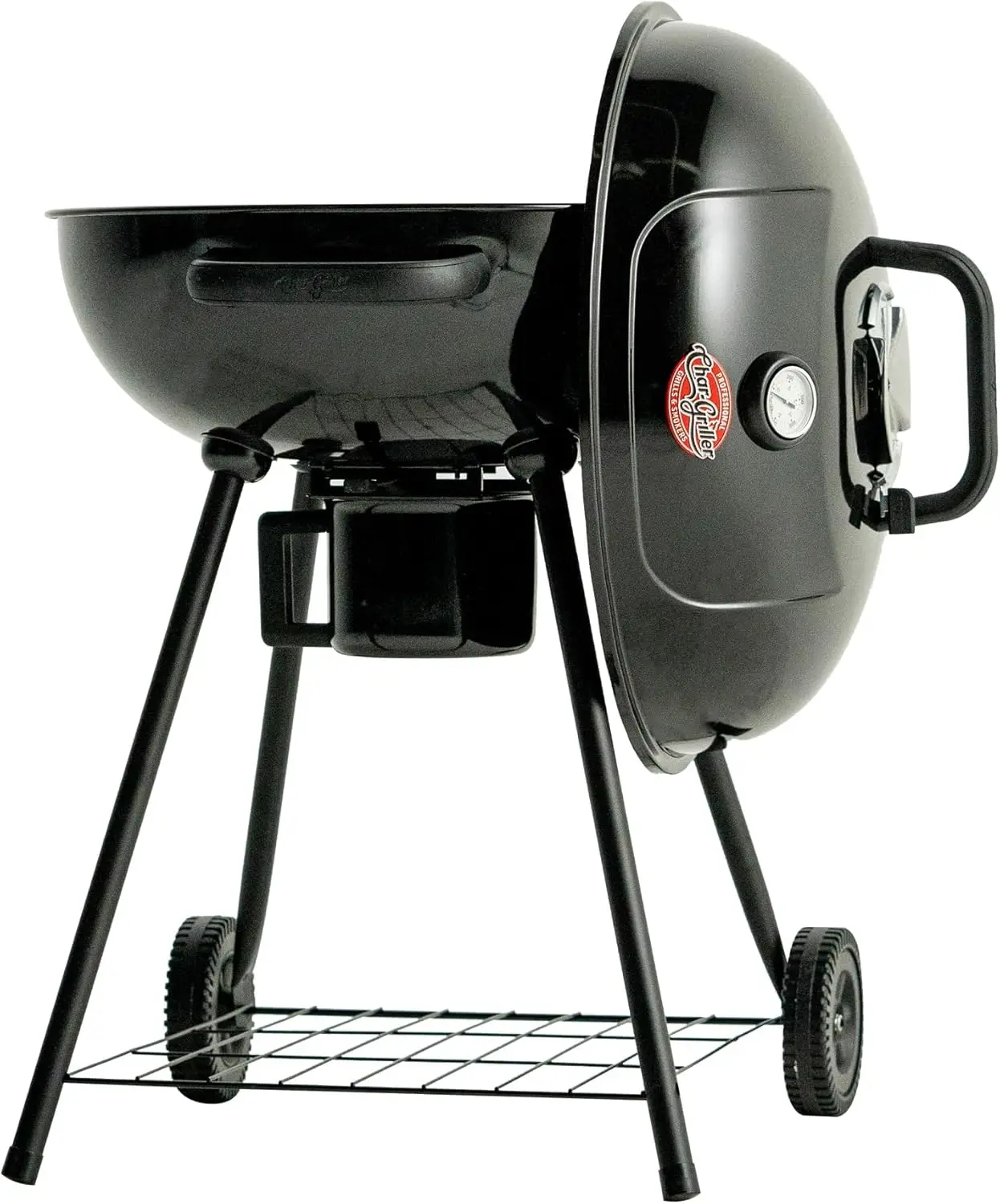 Outdoor Grilling, Steel, Black - 22 - inch Kettle Charcoal Grill with 363 sq. in. Cooking Area