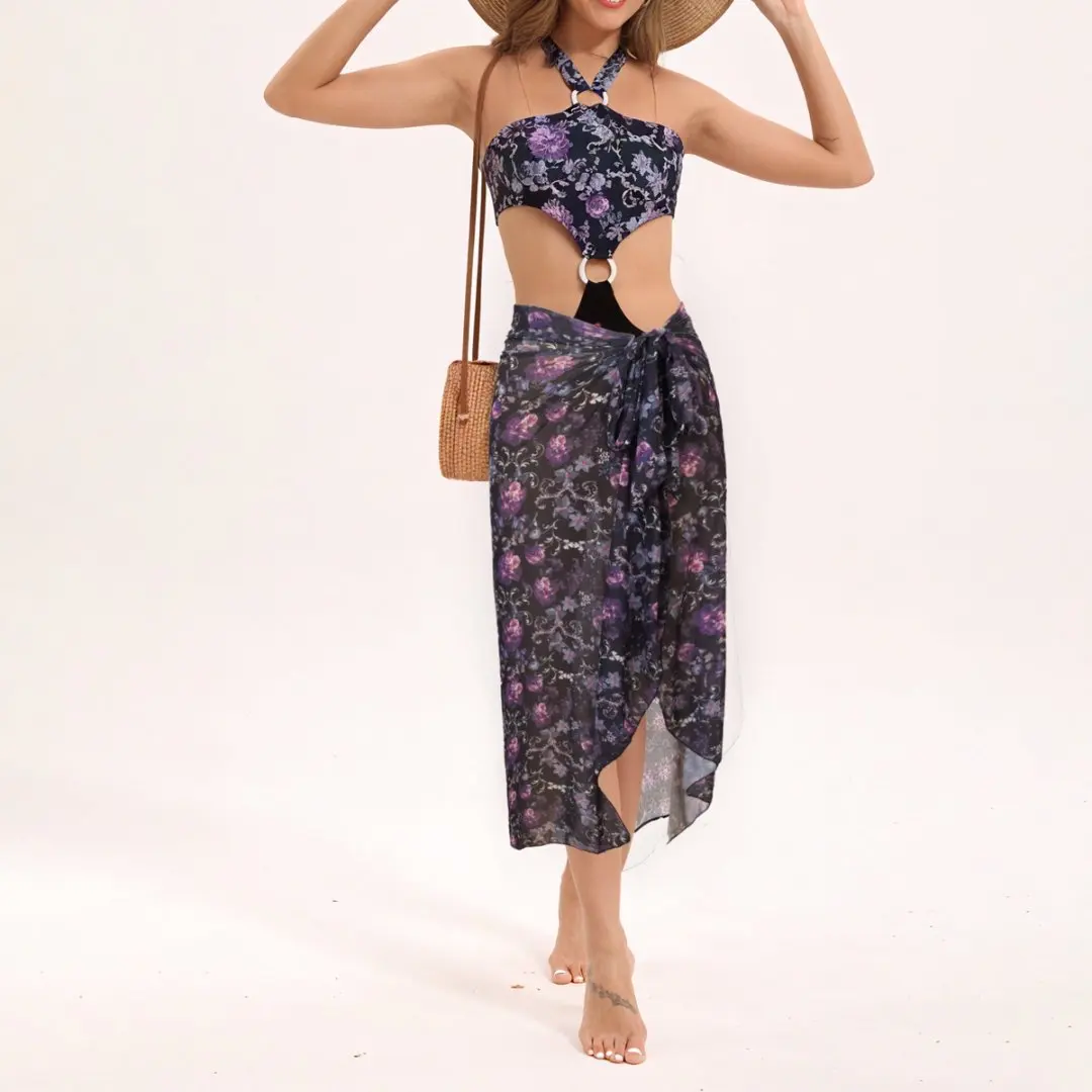 

Bathing Suit Women Swimsuit Women's Pool Beach Party Fashion Sexy Dress European And American Two-piece Swimming Onesie