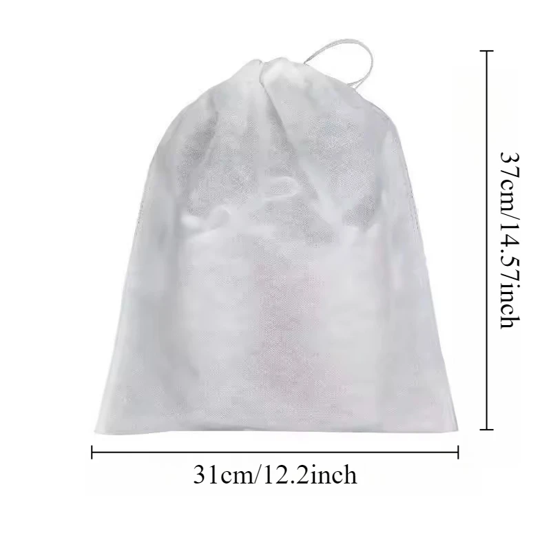 20/50/100PCS Portable Non Woven Shoe Bag with Drawstring Shoe Bag Travel Storage Dustproof  Anti-yellow Storage Package