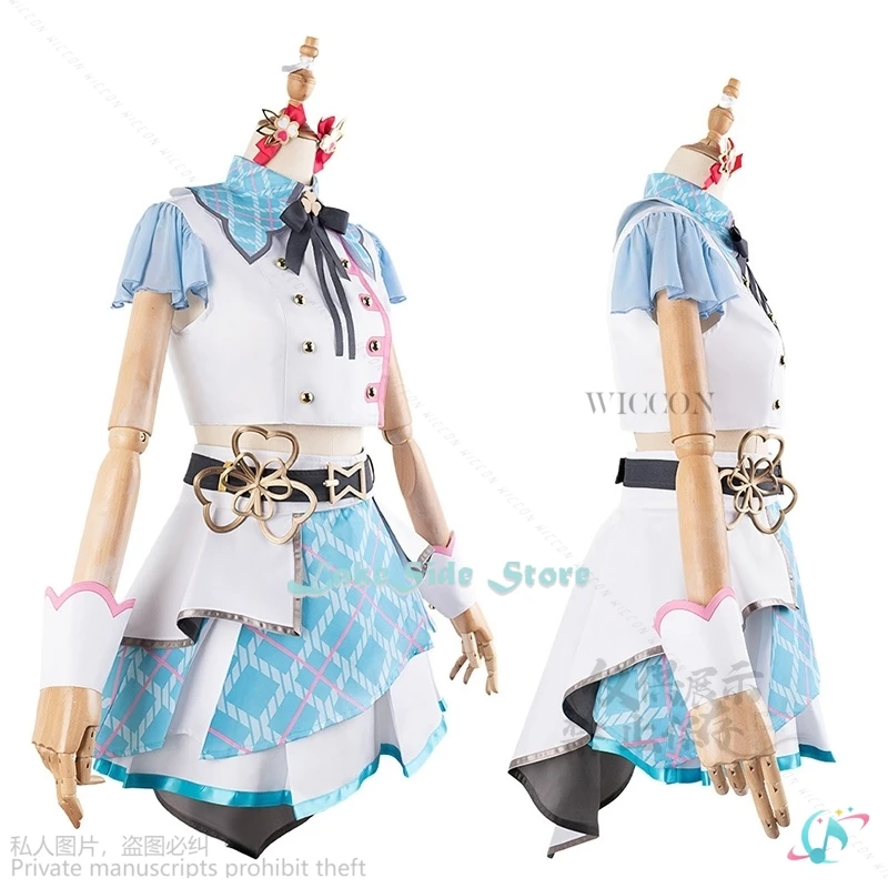 Anime Spiel Projekt Sekai bunte Bühne Cosplay Momoi Airi Lolita Idol Kostüm cos rosa Perücke Frauen Männer Rolle Party Anzug Halloween