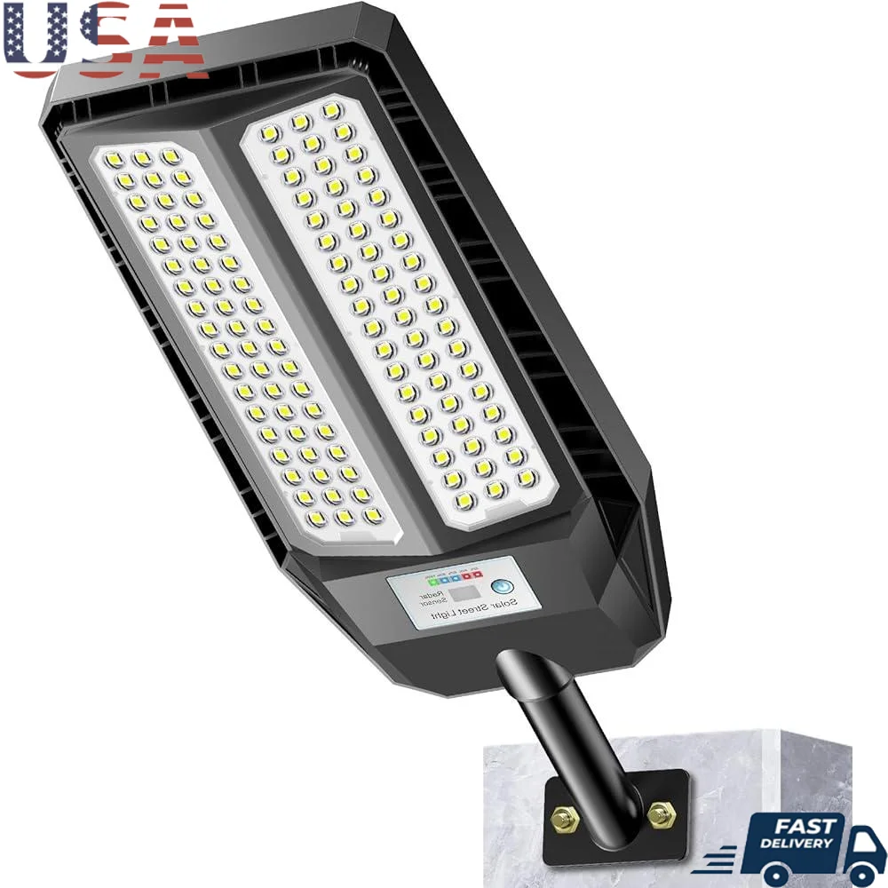 

Наружные солнечные прожекторы с датчиком движения от сумерения до рассвета IP66 Водонепроницаемая монокристаллическая солнечная панель Smart Control Security