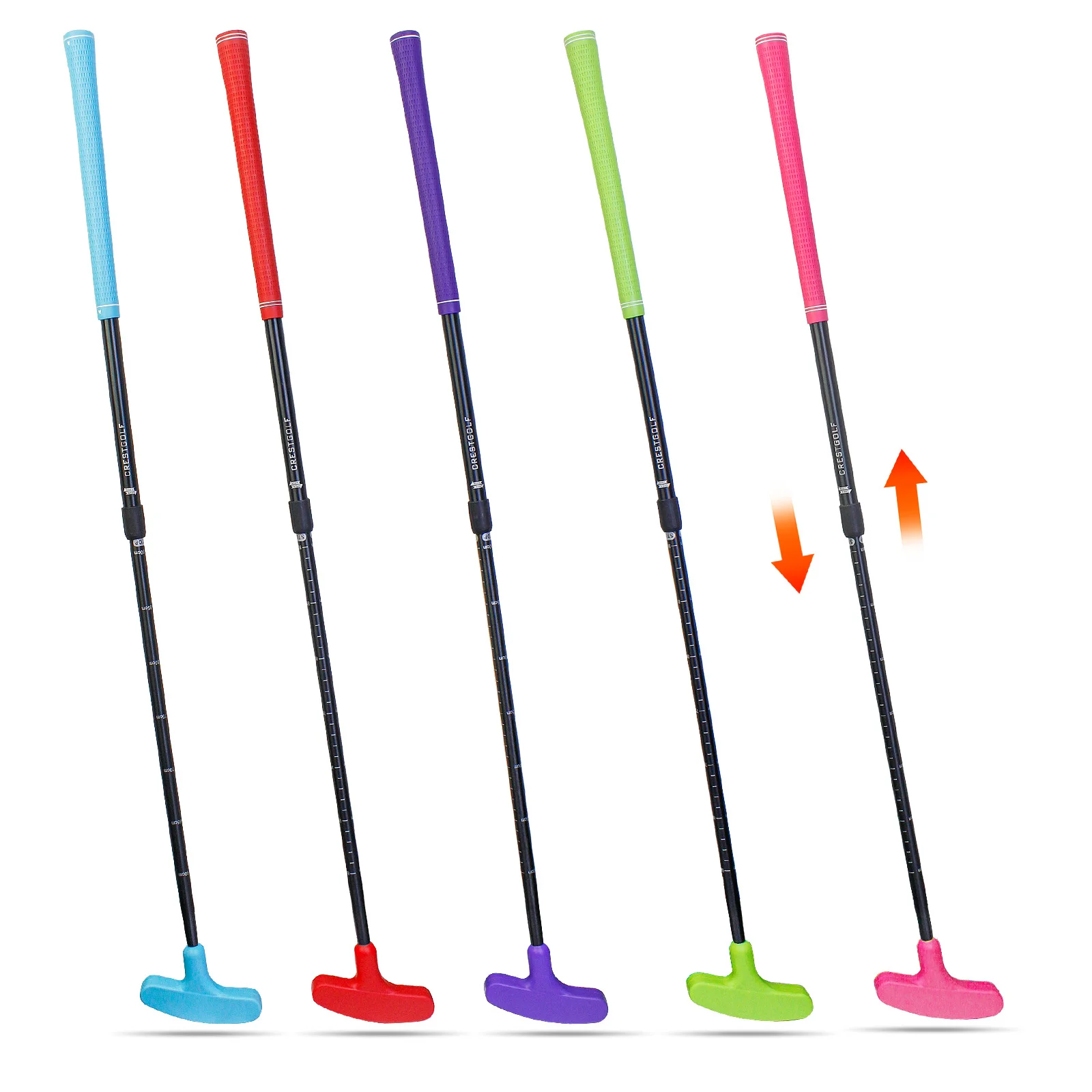 5 Pack Two Way Mini Golf Putter Adjustable Length Right or Left Handed Golf Clubs Set for Kids & Men & Women