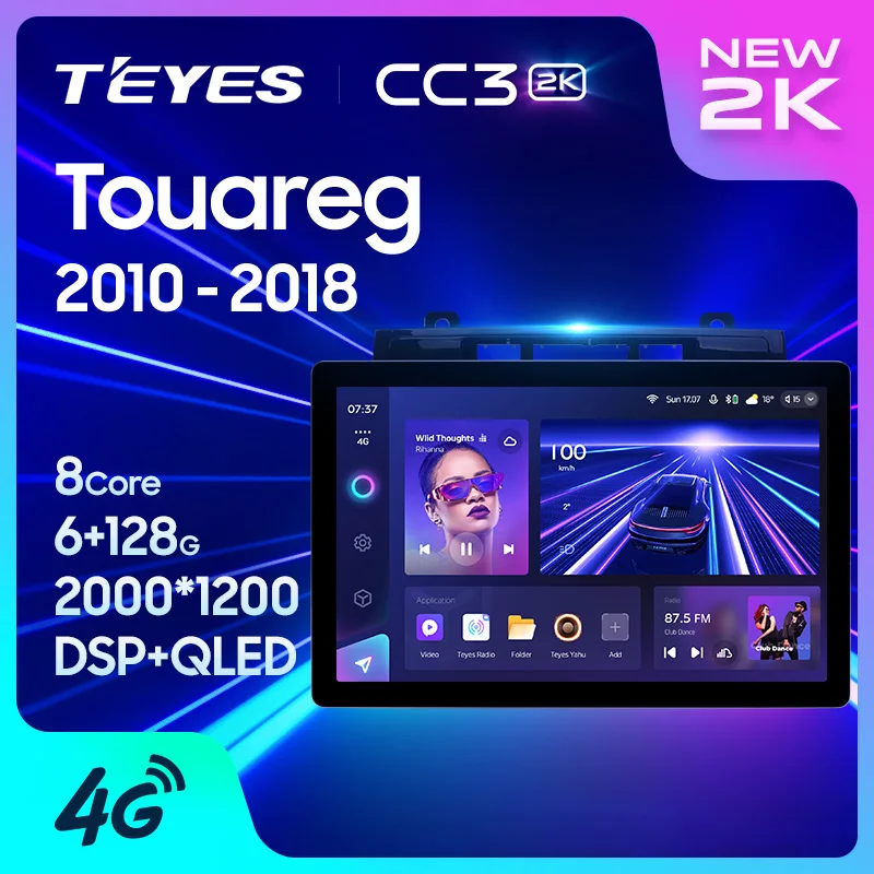 TEYES CC3 2K 11.0 13.0 inch For Volkswagen Touareg FL NF 2010 - 2018 Car Radio Multimedia Video Player Navigation stereo GPS Android 10 No 2din 2 din dvd