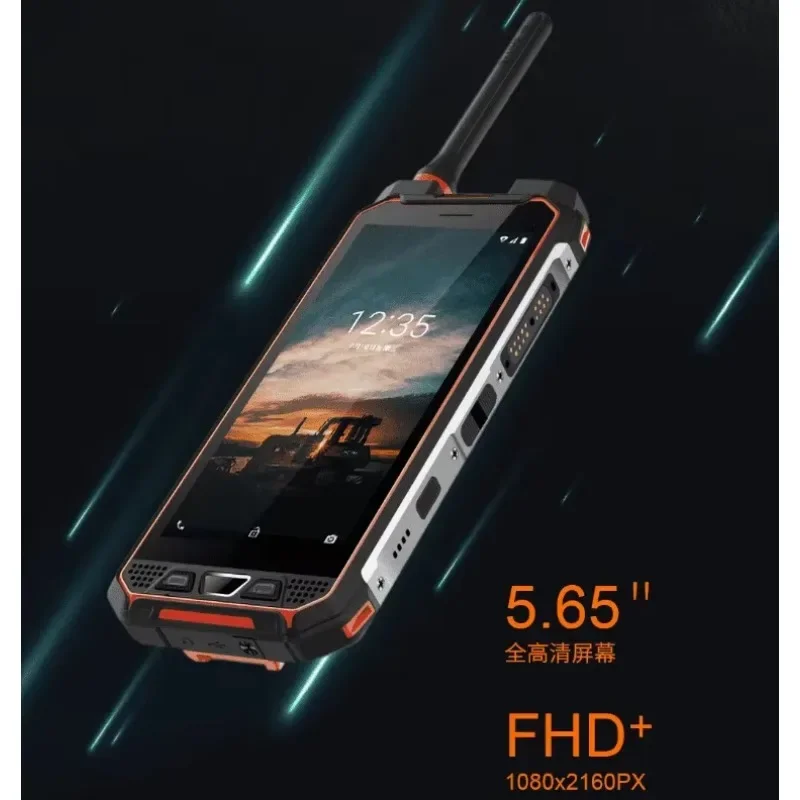 Aoro m5 industrial walkie talkie telefone inteligente robusto de longo alcance baixo preço com walkie talkie telefone à prova d' água