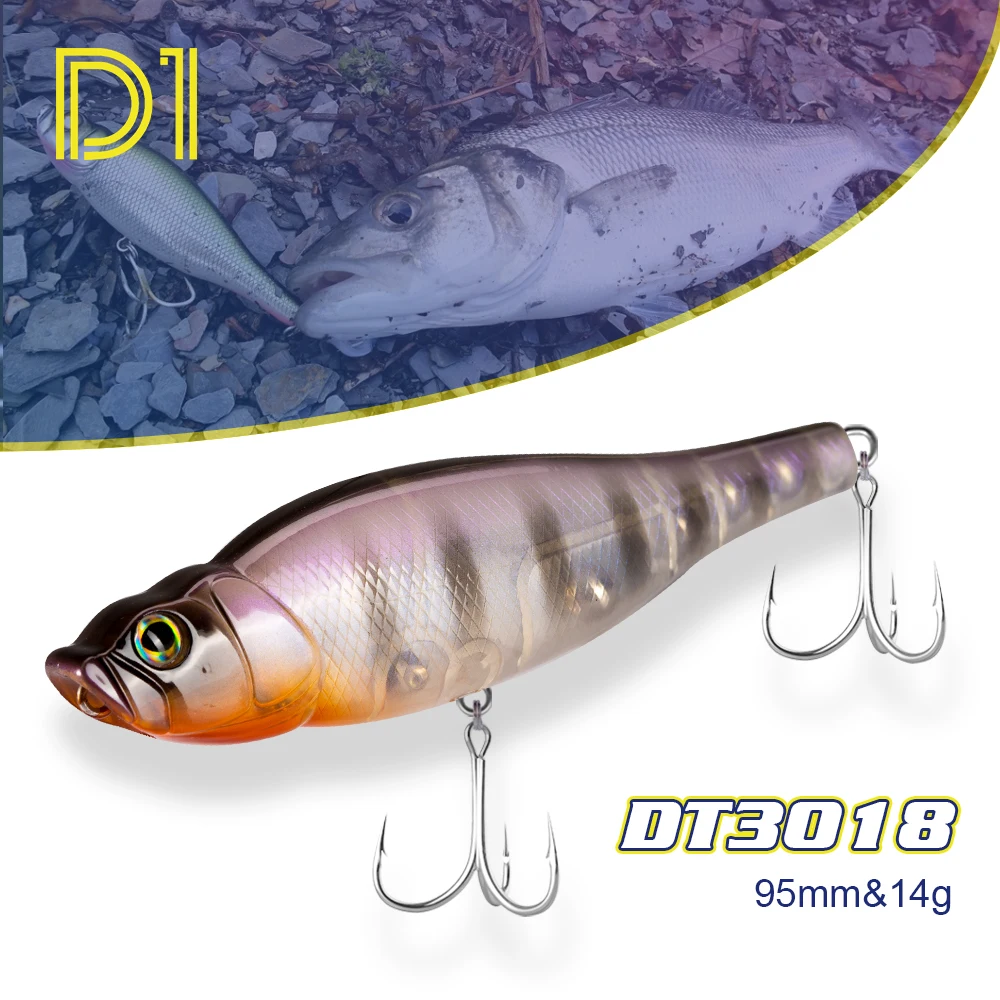 D1 Fishing Lure Spitting Wire 95MM 14G Popper Pencil Hard Baits Bass  Fishing Topwater Surface Lures Rattle Sounds Pesca Tackle - AliExpress 18