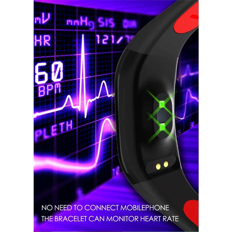 NEW F21 Smart Bracelet Step Counting Heart Rate Blood Pressure Monitor Sleep Tracker Information Reminder Smart Watch Men Women