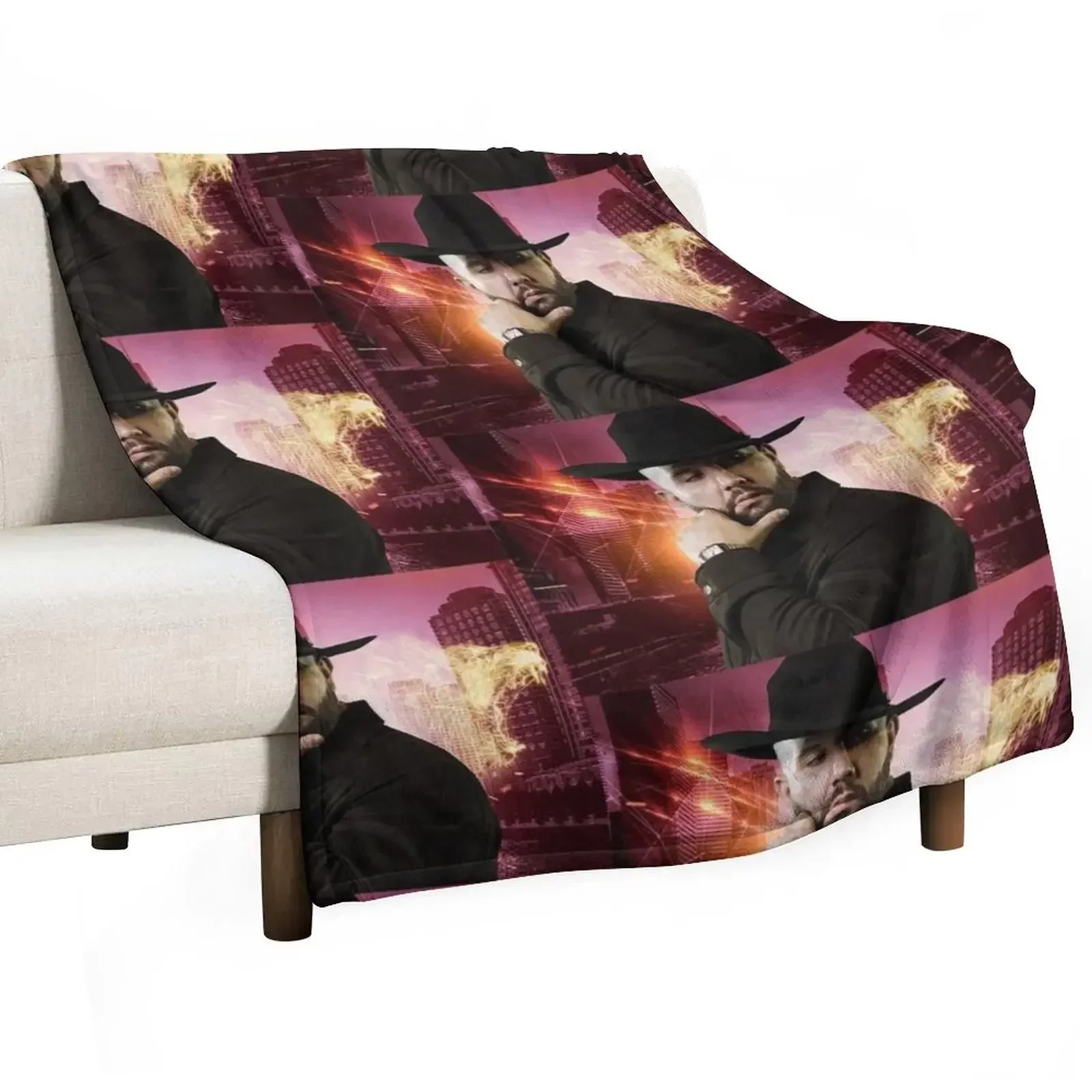 

Carin Leon tour concert Throw Blanket Plush wednesday warm for winter Bed linens Blankets