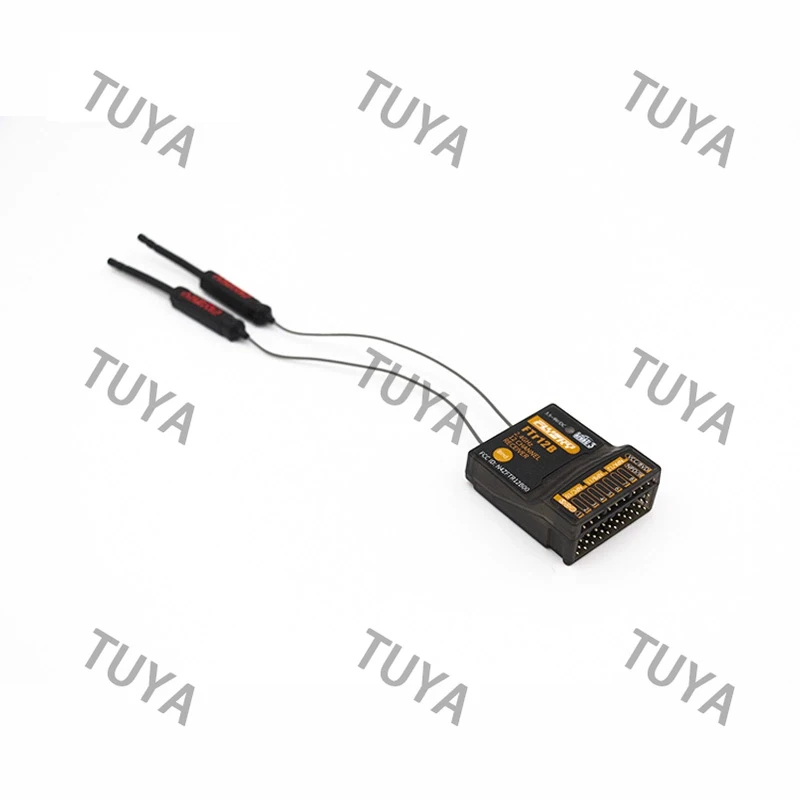 FLYSKY Fusi FTR12B 2.4GHz AFHDS 3 Dual Antennas 12CH PWM PPM I-bus I-bus Mini Receiver for RC Airplane Helicopter Vehicle