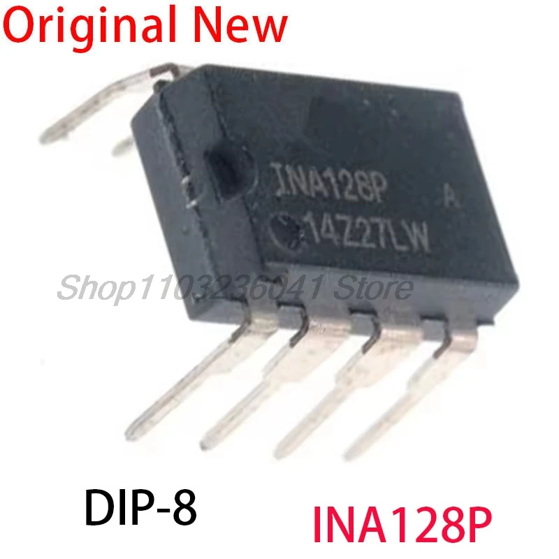 1pcs/lot INA128 INA128P INA128PA DIP8 in-line instrument amplifier chip new import DIP-8