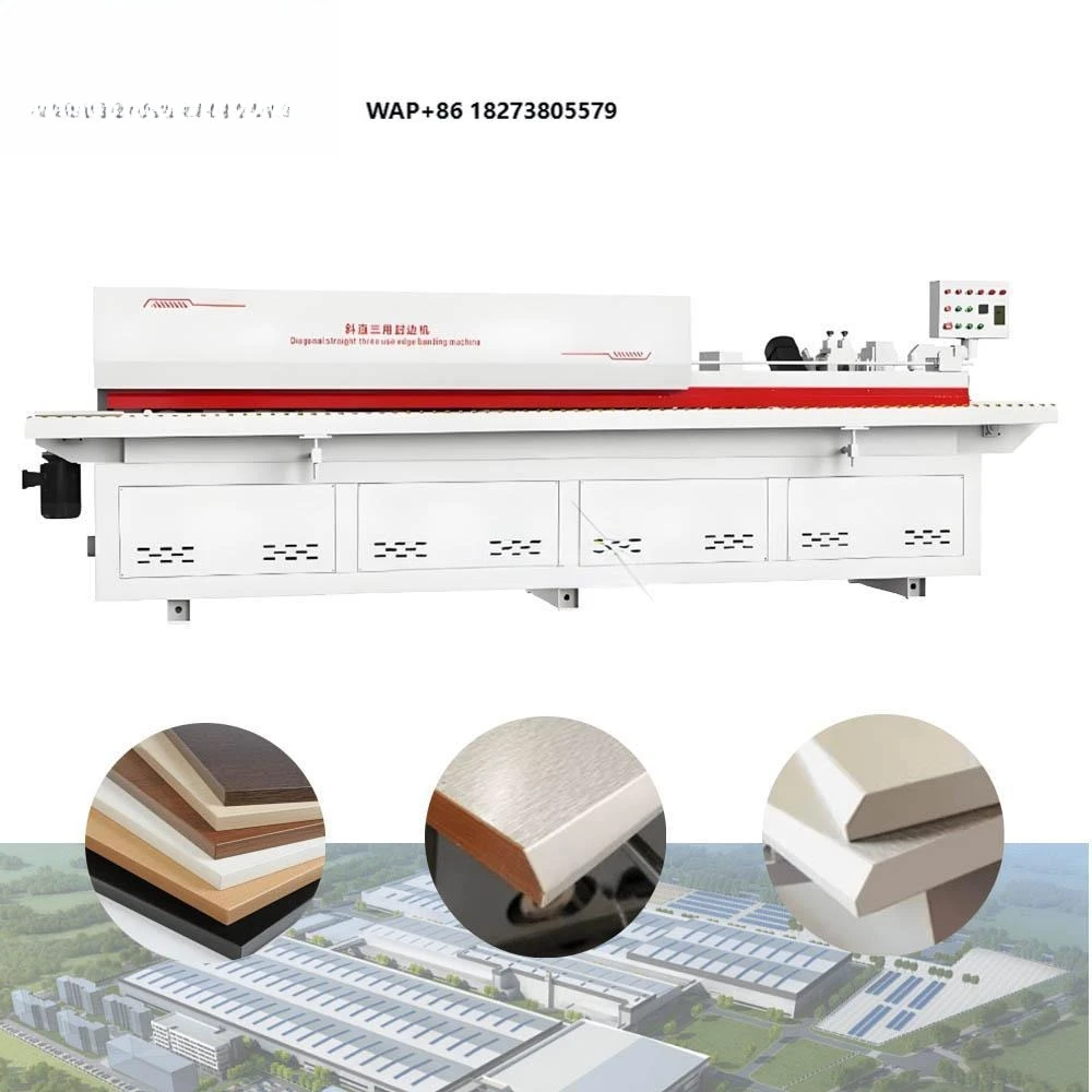 Alpha 45 Degrees Edge Banding Machine Automatic Bevel Straight Edge Bander High Speed MDF PVC for Woodworking