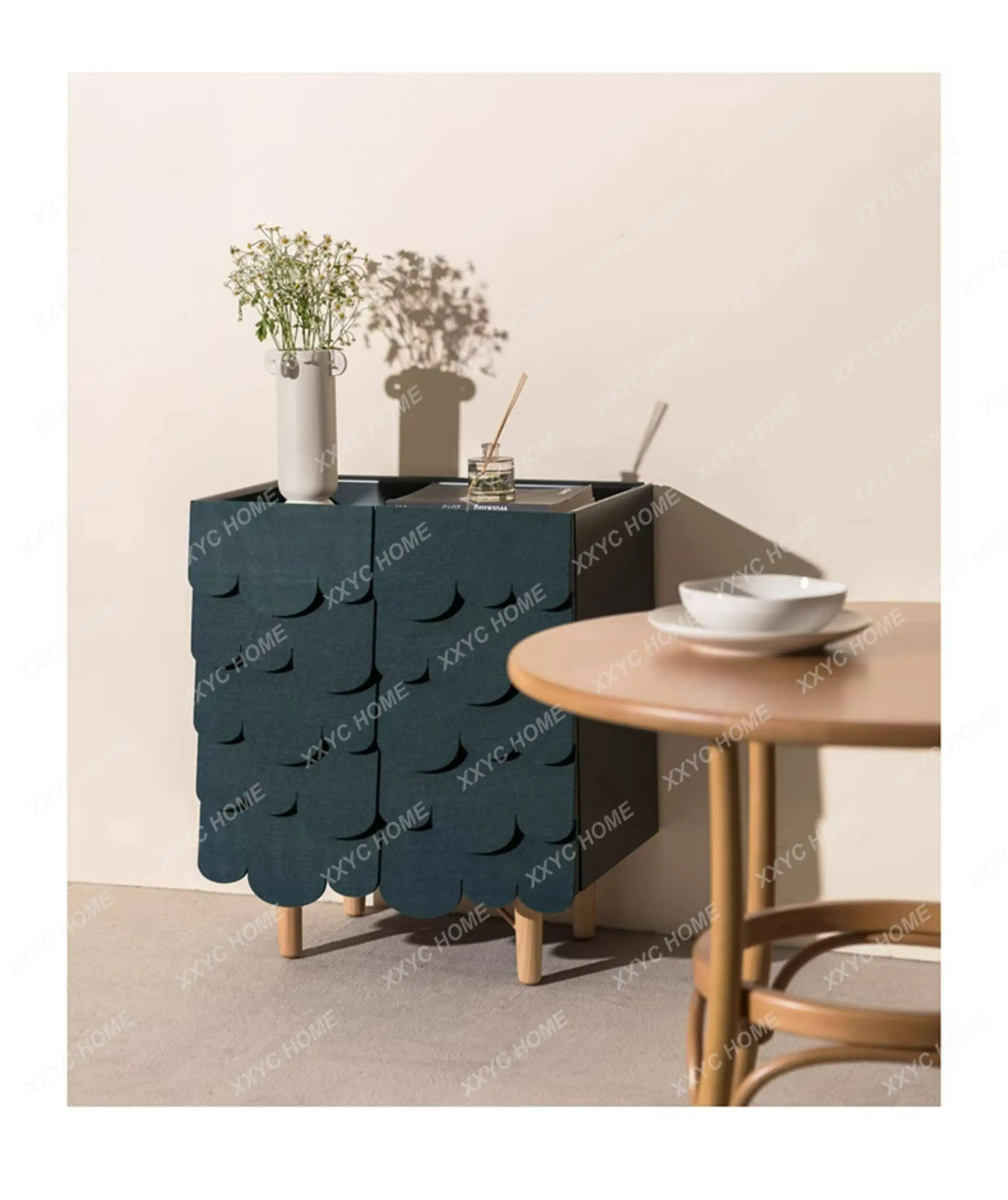Side cabinet Nordic children's room storage storage cabinet  FT