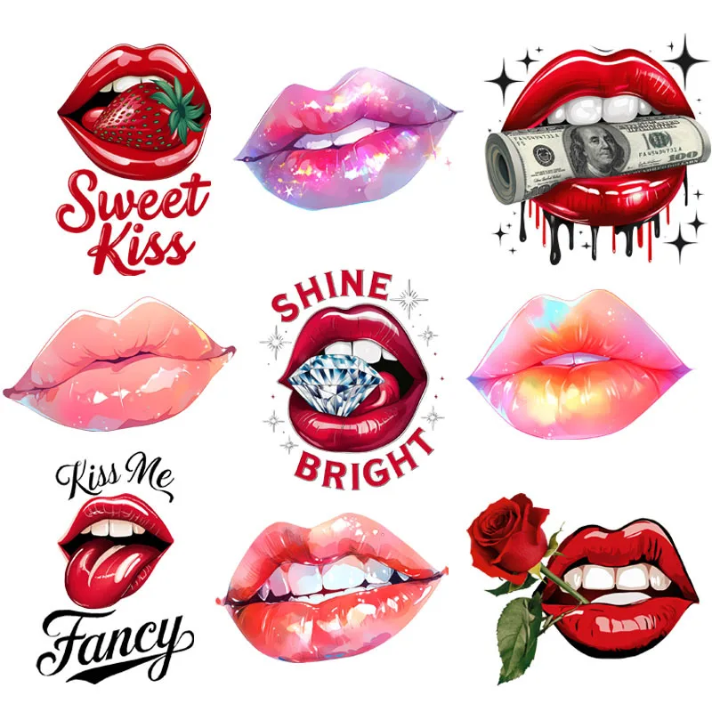 Colorful Print Lips…