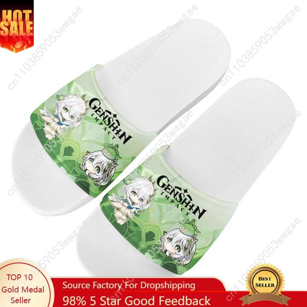 

Genshin Nahida Sandals Home Slippers Water Shoes Mens Womens Teenagers Sandal Bathroom Beach Pool Personalized Summer Slippers