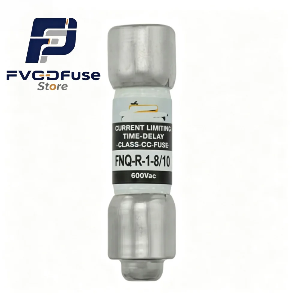 5/10pcs FNQ‑R‑1‑8/10 1.8A Time Delay Fuse Class CC OEM Replacement Cartridge Fuse
