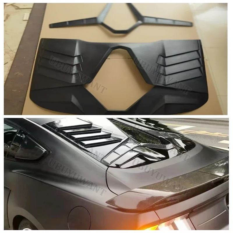 For NEW Ford Mustang 2015-2023 Spoiler ABS Plastic glossy black / CABRON COLOR Rear Trunk Wing Car Body Kit Accessories